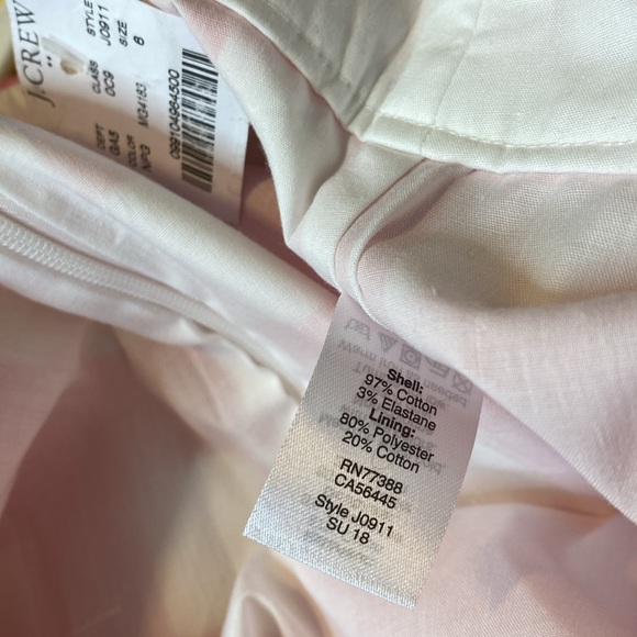 J. Crew Picnic Pink Plaid Windowpane Mini Skirt with Ruffle Size 6 - Picture 5 of 6